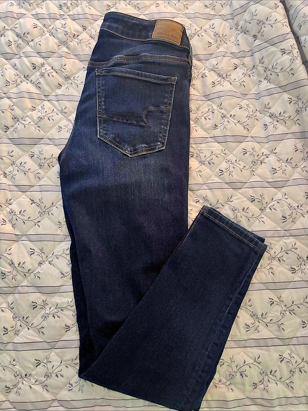 American Eagle Next Level Stretch Skinny Jeans in Blue